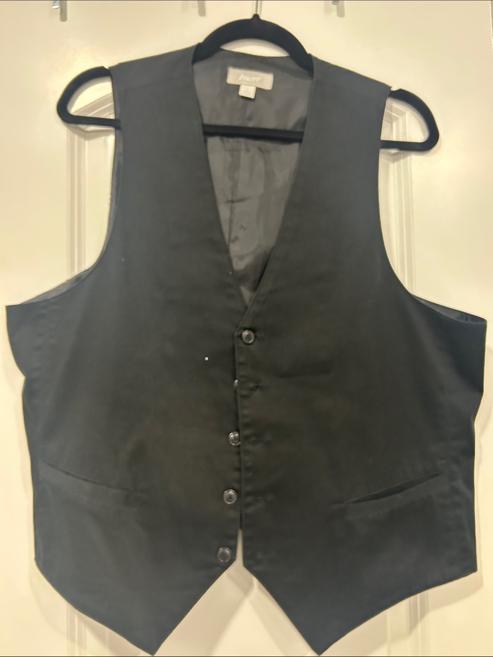 Classic Men's V-Neck Vest - Black